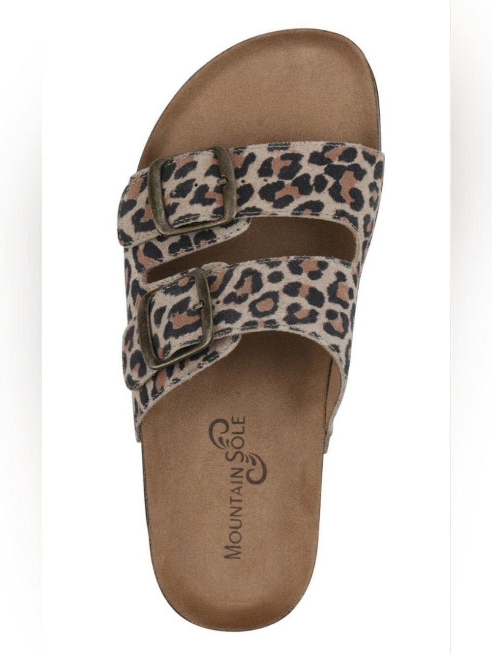 Women's Double Buckle Leather Sandal
